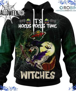 minnesota wild halloween jersey flamingo witches hocus pocus all over print 141 J7zoW