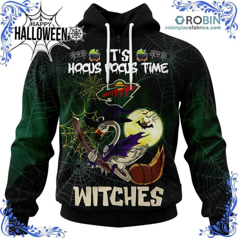 Minnesota Wild Halloween Jersey Flamingo Witches Hocus Pocus All Over Print – AOP Shirt