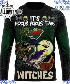 minnesota wild halloween jersey flamingo witches hocus pocus all over print 335 VsVOm