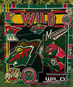 Minnesota Wild Quilt & Fleece Blanket