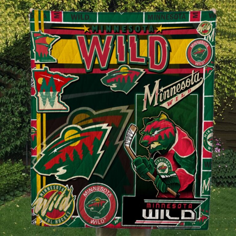 Minnesota Wild Quilt & Fleece Blanket