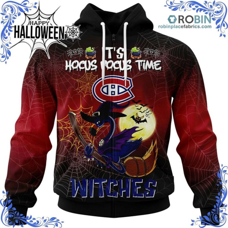 Montreal Canadiens Halloween Jersey Flamingo Witches Hocus Pocus All Over Print – AOP Shirt