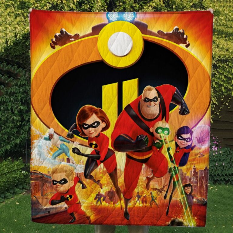 Mr Incredible Quilt Blanket
