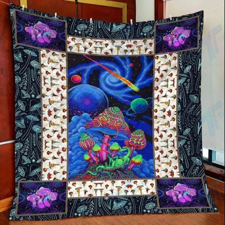 Mushroom See Universe Premium Quilt Blanket