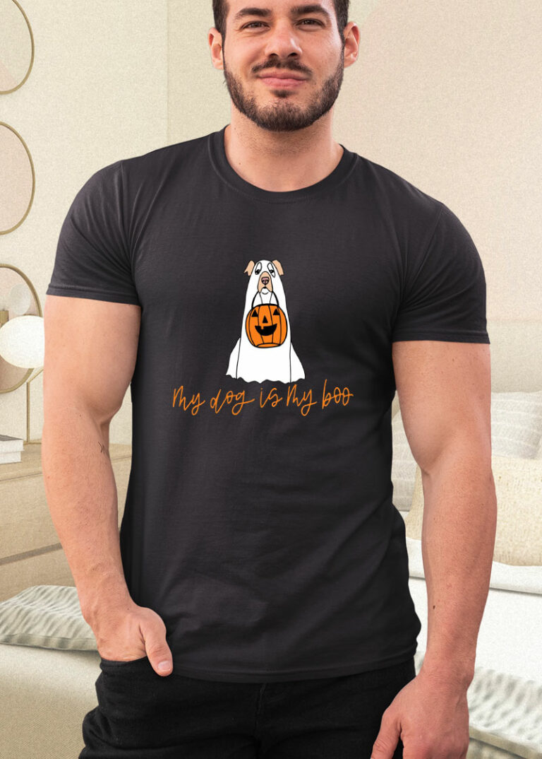 My Dog Is My Boo Ghost Halloween Dog Lover Spooky Ghost Shirt