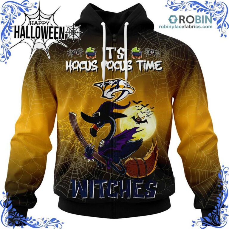 Nashville Predators Halloween Jersey Flamingo Witches Hocus Pocus All Over Print – AOP Shirt
