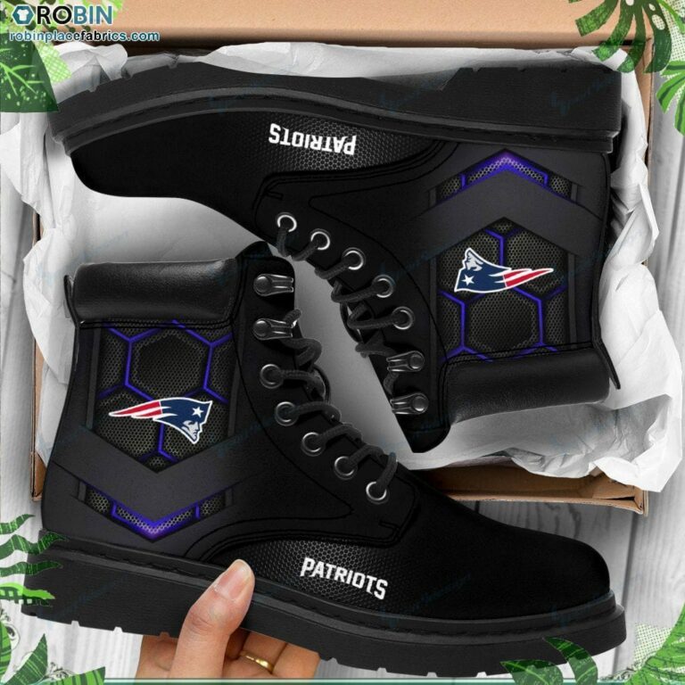 New England Patriots Custom Printed Martin Boots RBPL397