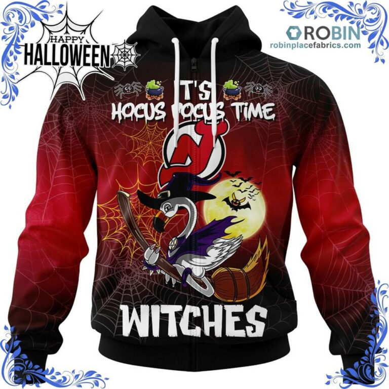 New Jersey Devils Halloween Jersey Flamingo Witches Hocus Pocus All Over Print – AOP Shirt