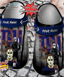 Halloween Clogs – Personalized New York Giants Horror Movie Crocs Shoes
