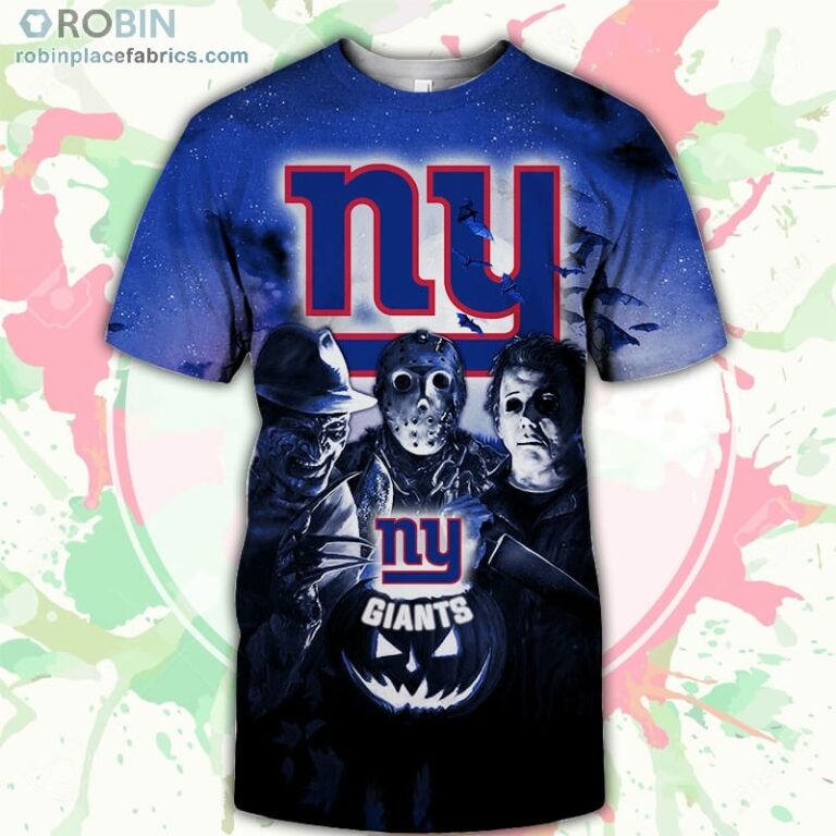 New York Giants T-Shirt Halloween Horror Night – AOP Tshirt