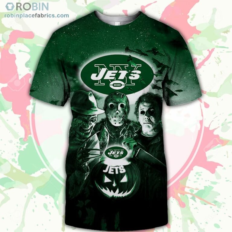 New York Jets T-Shirt Halloween Horror Night – AOP Tshirt