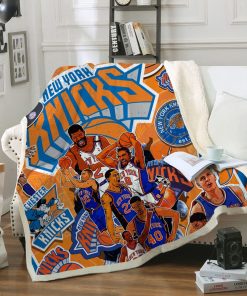 New York Knicks Quilt & Fleece Blanket