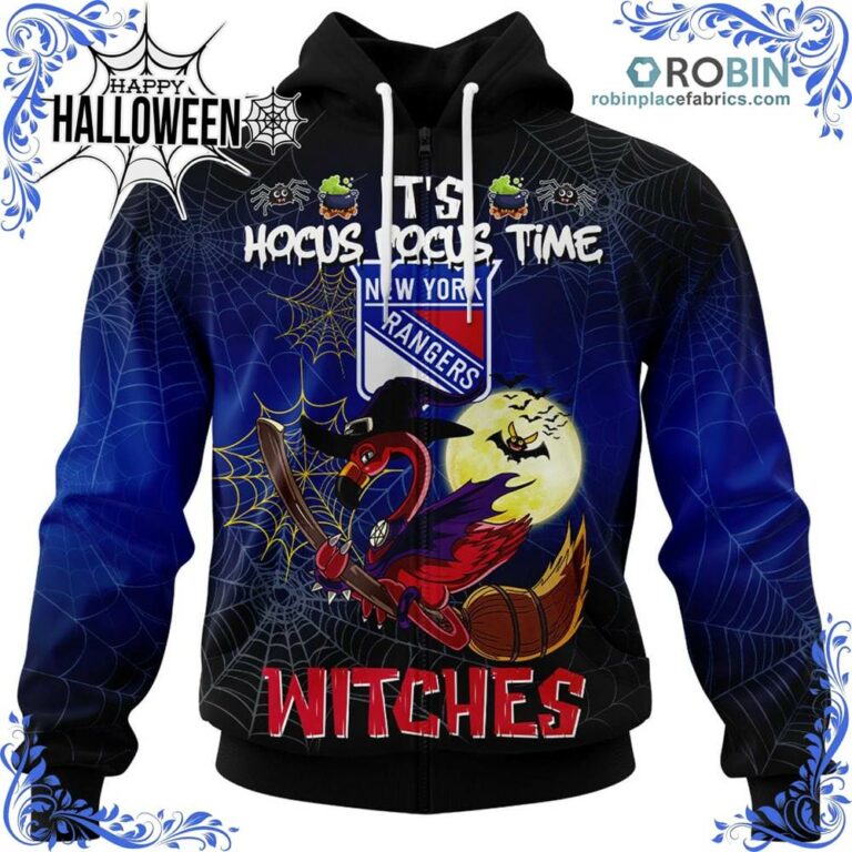 New York Rangers Halloween Jersey Flamingo Witches Hocus Pocus All Over Print – AOP Shirt