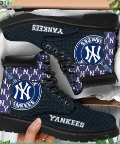 New York Yankees Custom Marten Style Boots RBPL276 New York Yankees Custom Marten Style Boots RBPL276