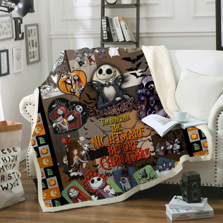 Nightmare Before Christmas Quilt & Fleece Blanket