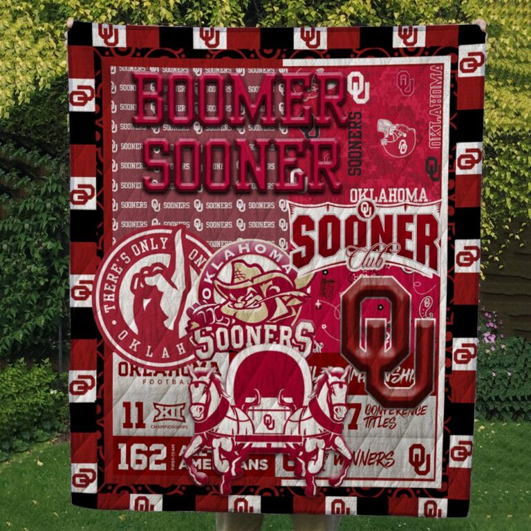 Oklahoma Sooners Quilt Blanket