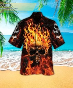 One Day Vampire Skull Casual Short Sleeve Hawaiian Shirts