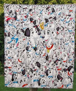 One Hundred And One Dalmatians Quilt Blanket