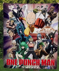 One Punch Man Quilt Blanket