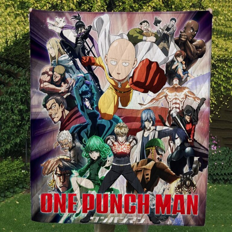One Punch Man Quilt Blanket