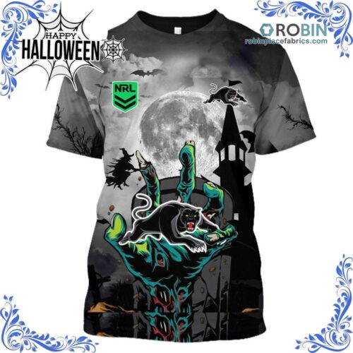 Penrith Panthers Halloween Is Coming All Over Print AOP Shirt