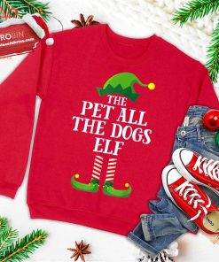 pet all the dogs elf matching family group christmas pajama ugly christmas sweatshirt 1 sBHMA