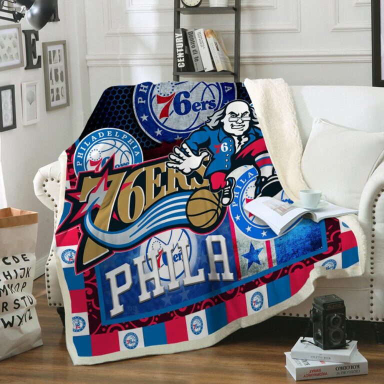 Philadelphia 76ers Quilt & Fleece Blanket