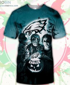 Philadelphia Eagles T-Shirt Halloween Horror Night – AOP Tshirt