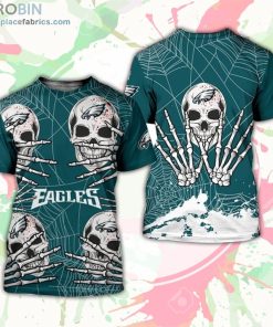 Philadelphia Eagles T-Shirt Skull For Halloween Graphic – AOP Tshirt Philadelphia Eagles T-Shirt Skull For Halloween Graphic – AOP Tshirt