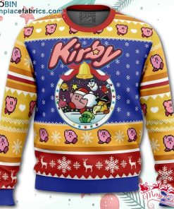 Pink Puff Christmas Kirby Ugly Christmas Sweater – AOP Sweater