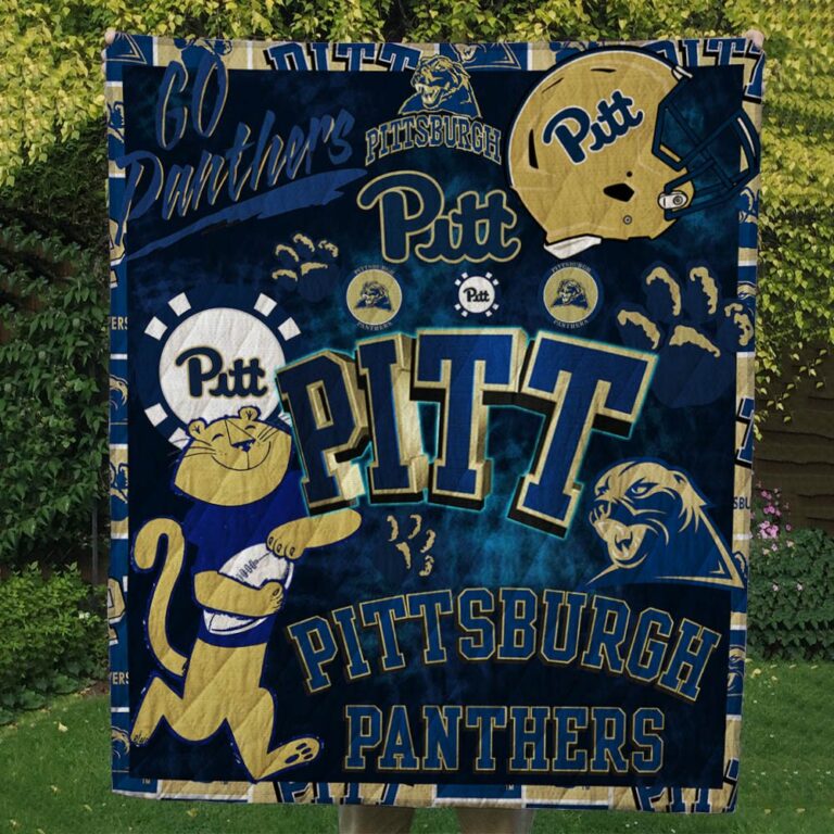 Pittsburgh Panthers Quilt Blanket #1