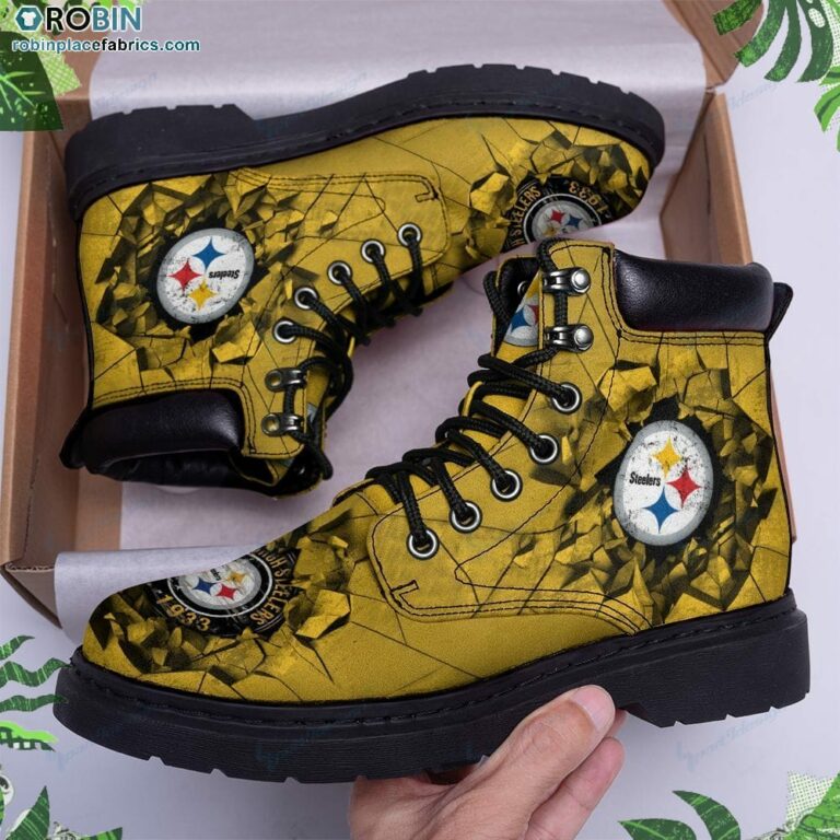 Pittsburgh Steelers Custom Marten Style Boots RBPL17
