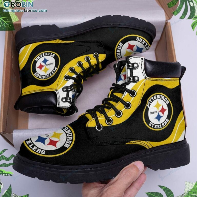 Pittsburgh Steelers Custom Marten Style Boots RBPL09