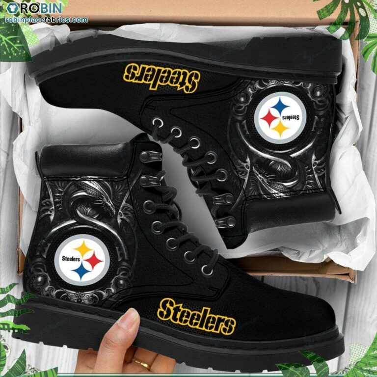 Pittsburgh Steelers Custom Marten Style Boots RBPL402