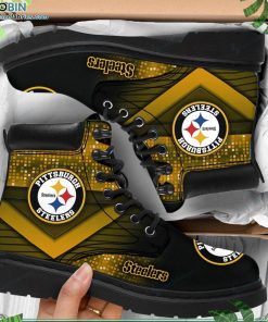 Pittsburgh Steelers Custom Printed Martin Boots RBPL419