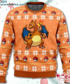 Pokemon Christmas Blaze Charizard Ugly Christmas Sweater – AOP Sweater