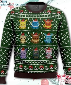 Pokemon Eevee Eeveelutions Ugly Christmas Sweater – AOP Sweater