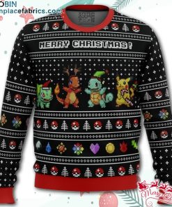 Pokemon Kanto Starters Ugly Christmas Sweater – AOP Sweater