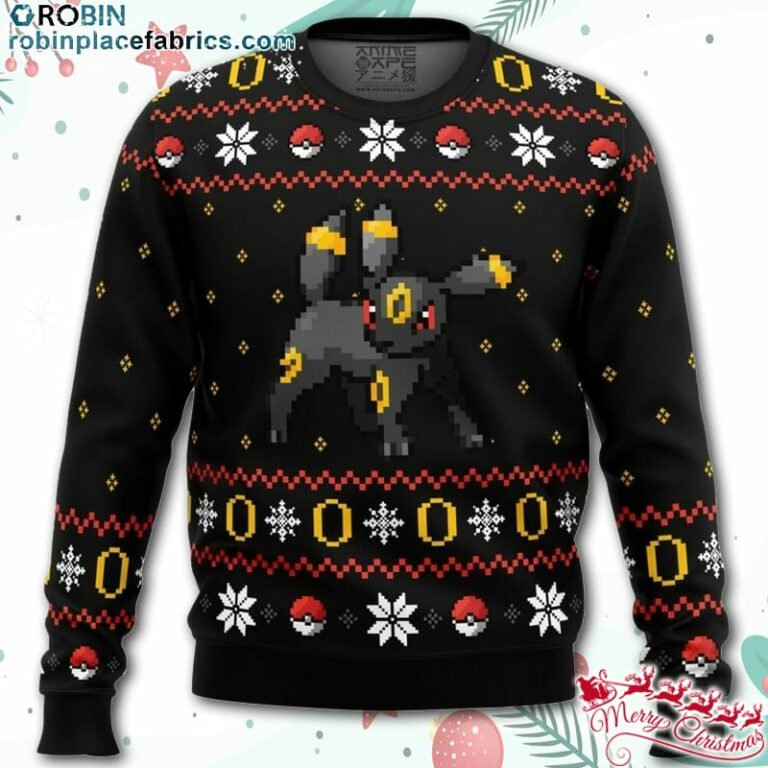Pokemon Ring of Umbreon Ugly Christmas Sweater – AOP Sweater