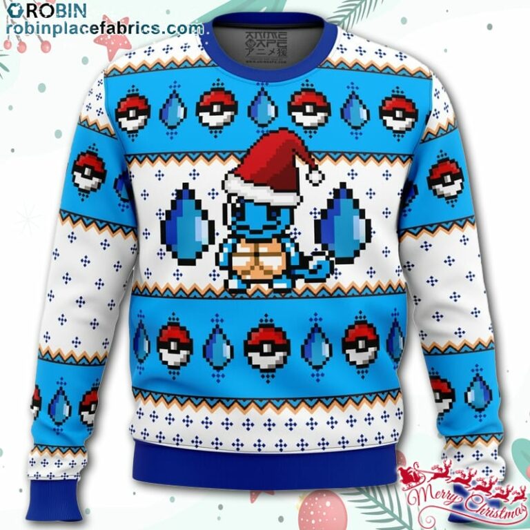 Pokemon Squirtle Ugly Christmas Sweater – AOP Sweater