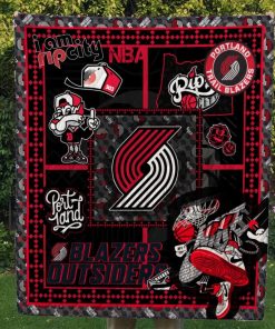 Portland Trail Blazers Quilt Blanket #1