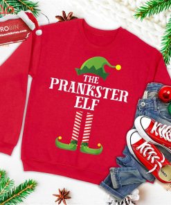 prankster elf matching family group christmas party pajama ugly christmas sweatshirt 4 ifaq1