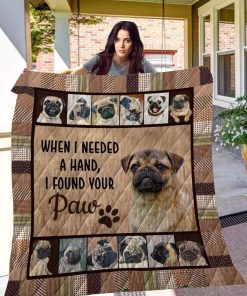 Pug Paw Quilt Blanket