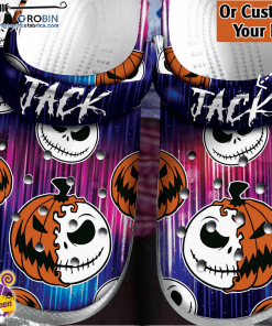 Halloween Clogs – Personalized Pumpkin Jack Halloween Crocs Shoes Halloween Clogs – Personalized Pumpkin Jack Halloween Crocs Shoes