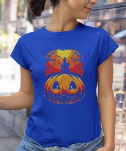 pumpkin tree moonlight halloween shirt 5 0YECn
