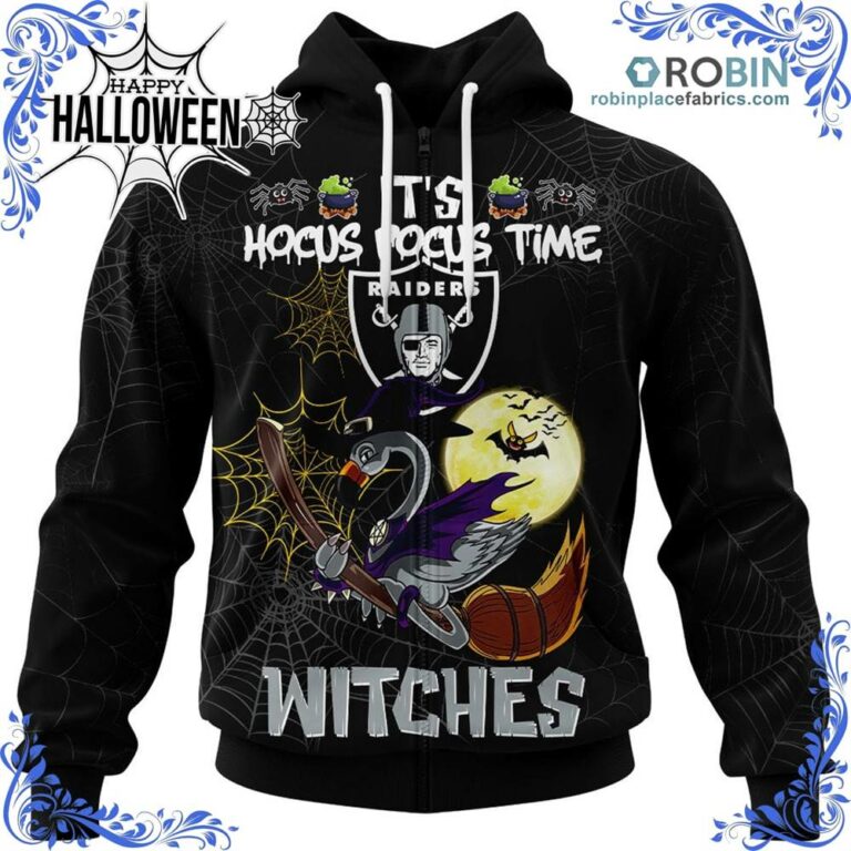 Raiders NFL Halloween Jersey Falmingo Witches Hocus Pocus All Over Print – AOP Shirt