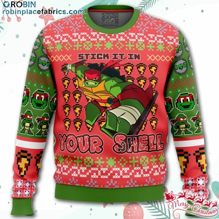 Raphael Rise of the Teenage Mutant Ninja Turtles Ugly Christmas Sweater – AOP Sweater