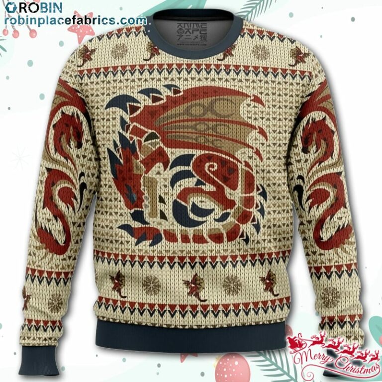 Rathalos Monster Hunter Ugly Christmas Sweater – AOP Sweater