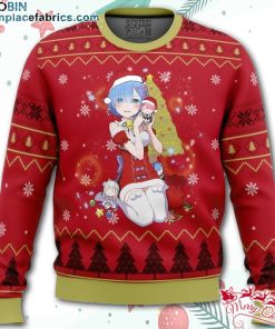 Re Zero Rem Christmas Ugly Christmas Sweater – AOP Sweater