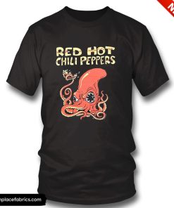 red hot chili peppers fire squid t shirt xg5z5m